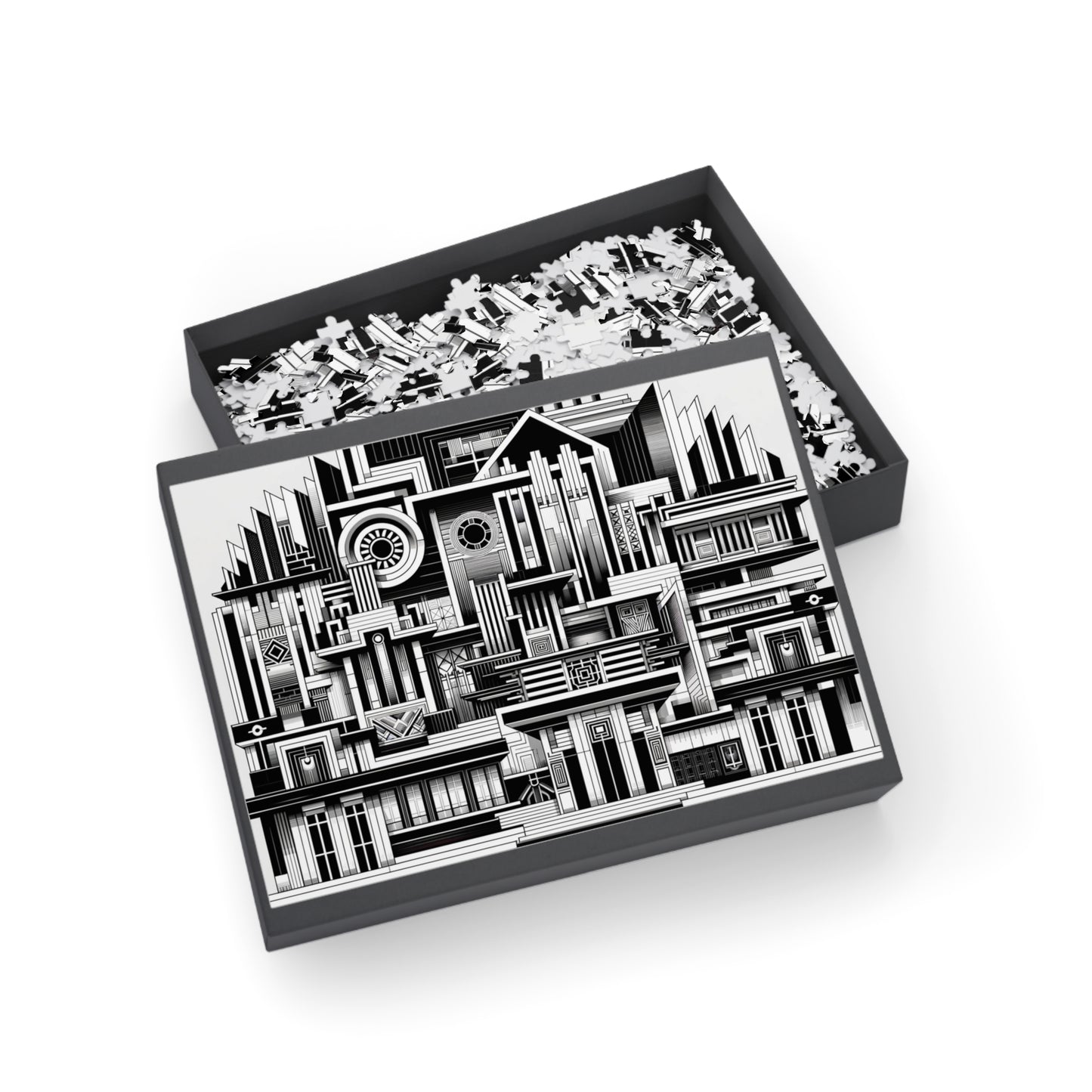 Modern Architecture Black & White  1000 piece puzzle